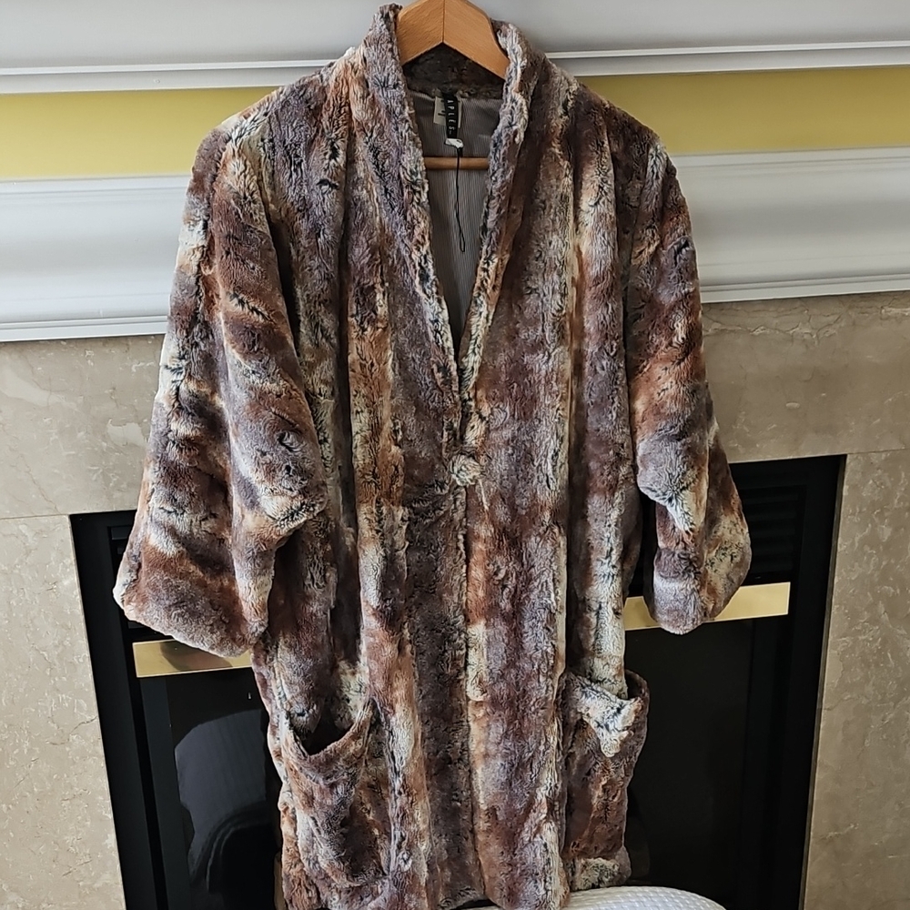 Staples Faux Fur Jacket Size Small To Medium